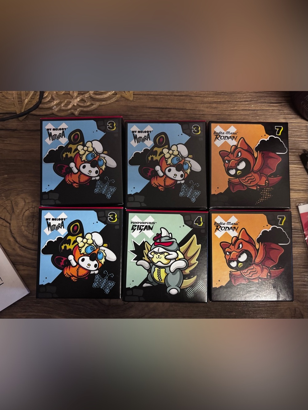 McDonald's Mystery Kaiju Character Box Set - Orange, Blue, Black, Green